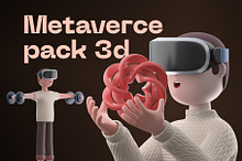Metaverse 3D Illustrations by  in 3D