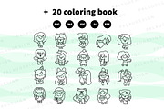 Cute Kawaii Chibi Girls Characters, a Person Illustration by Palau (Thumbnail 11 of 12)