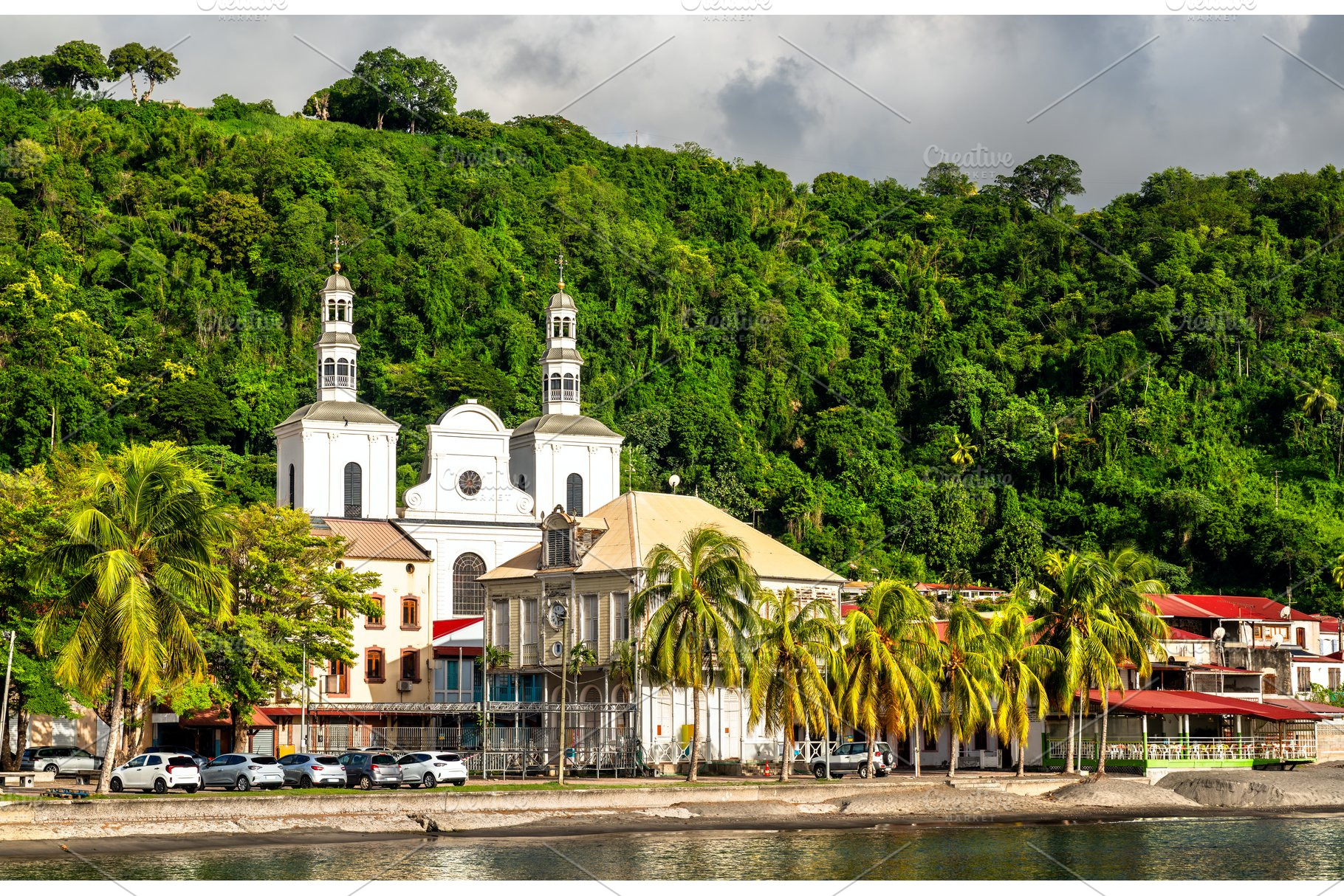 Our Lady of the Assumption Cathedral in Saint Pierre Martinique, an Architecture Photo by Leonid Andronov