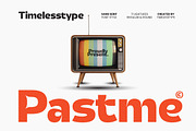 Pastme Retro Display Sans Font, a Sans Serif Font by timelesstype.co (Thumbnail 1 of 20)