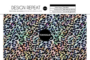 Rainbow Leopard - Seamless Patterns