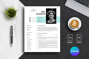 Modern Clean Canva CV Pack Canva