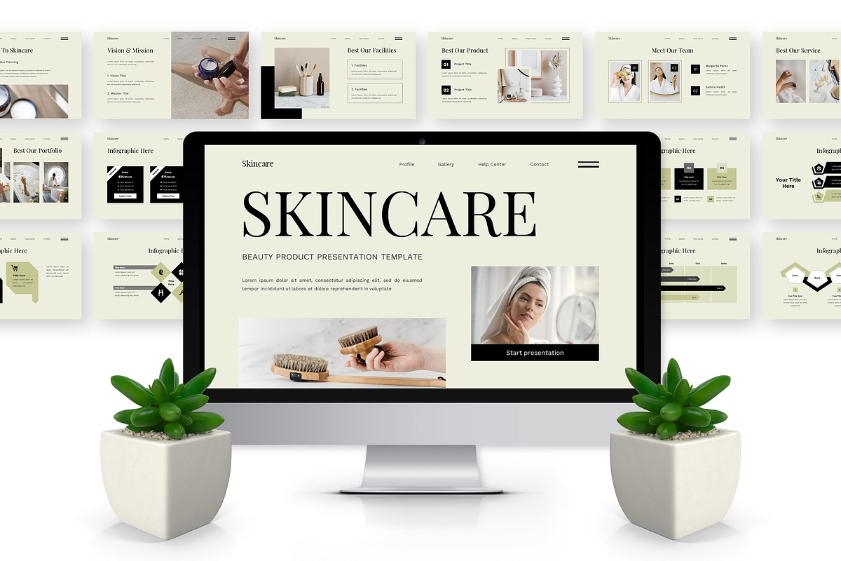 Skincare - Beauty Product Keynote, a Presentation Template by Deepslide Studio (Photo 2 of 6)