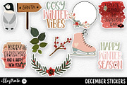 December Stickers for Cricut, an Illustration by illuztrate (Thumbnail 2 of 9)