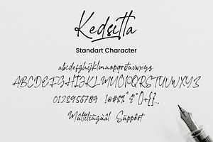 Kedsita Signature Font