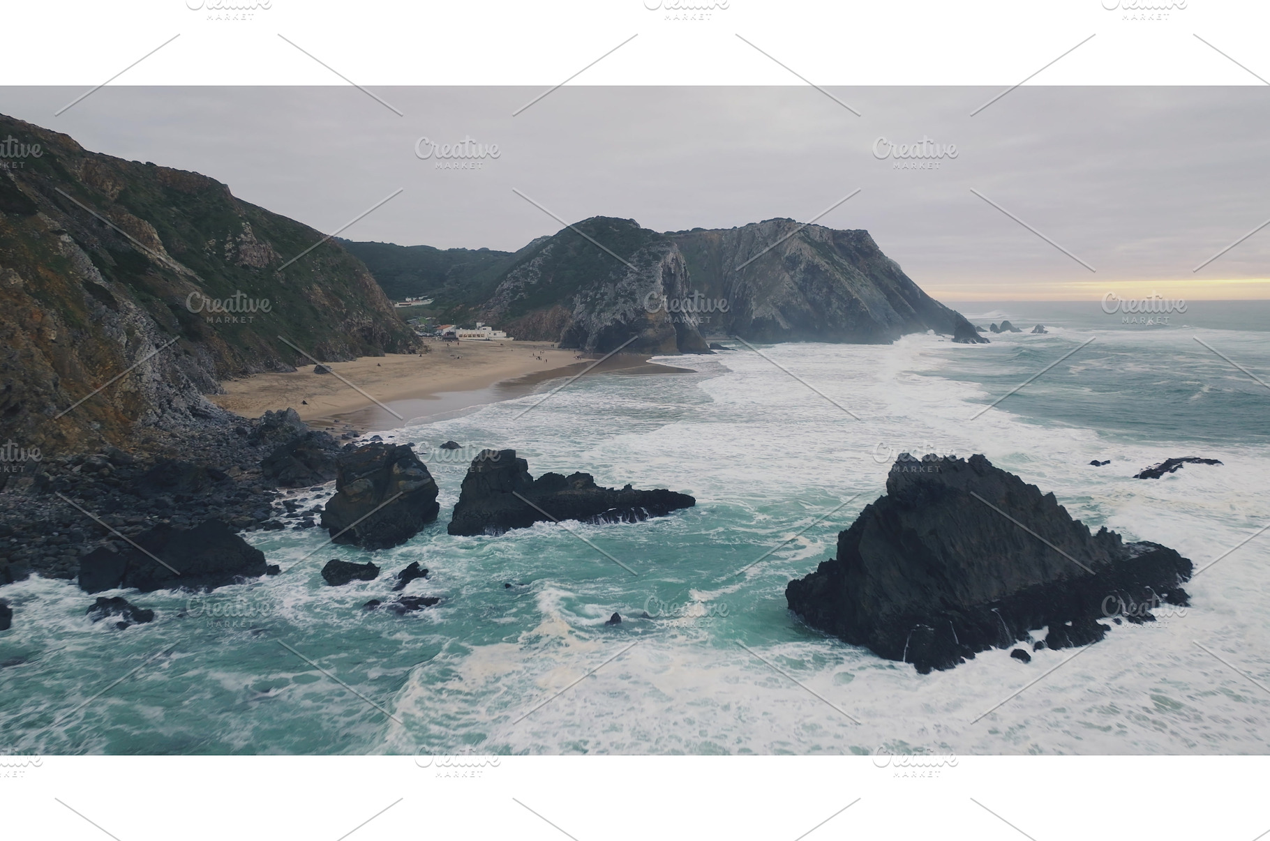 Praia da Adraga beach in Portugal, a Nature Photo by Goinyk