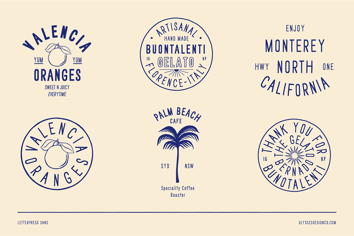 Letterpress Sans, a Sans Serif Font by Ulysses Design Co (Photo 13 of 20)