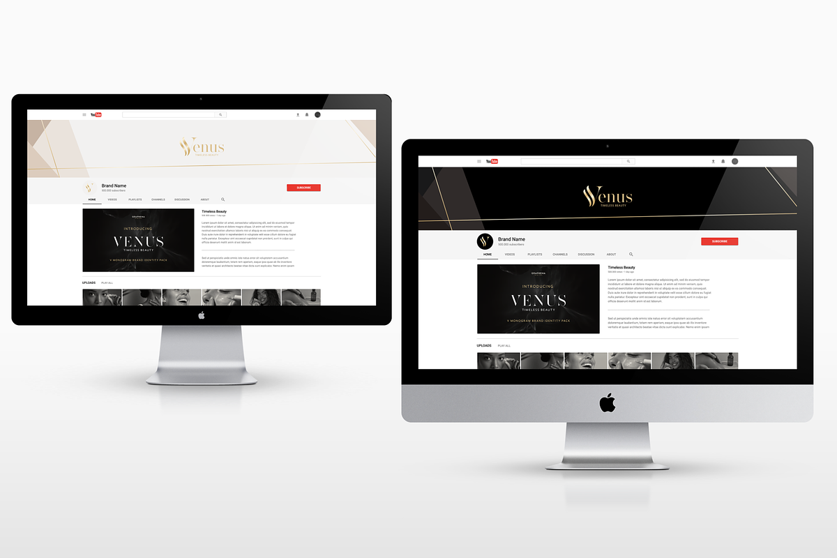 Venus - V monogram brand identity, a Graphic by Graphema Digital (Photo 11 of 12)