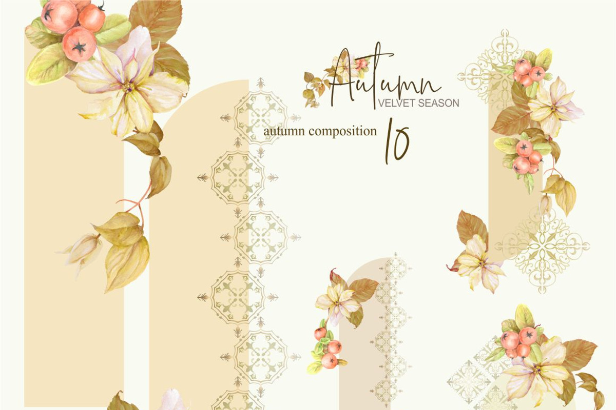 Four autumn sets for the price of on, a Seasonal Illustration by Collection by VY (Photo 7 of 17)