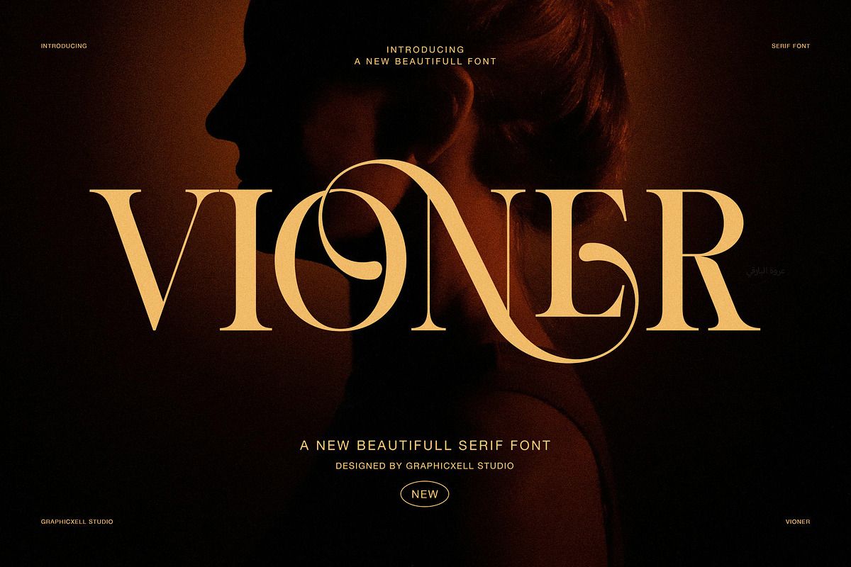 Vioner Elegant Luxury Serif Font, a Serif Font by Graphicxell (Photo 1 of 8)