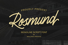 Rosmund Monoline Script Font