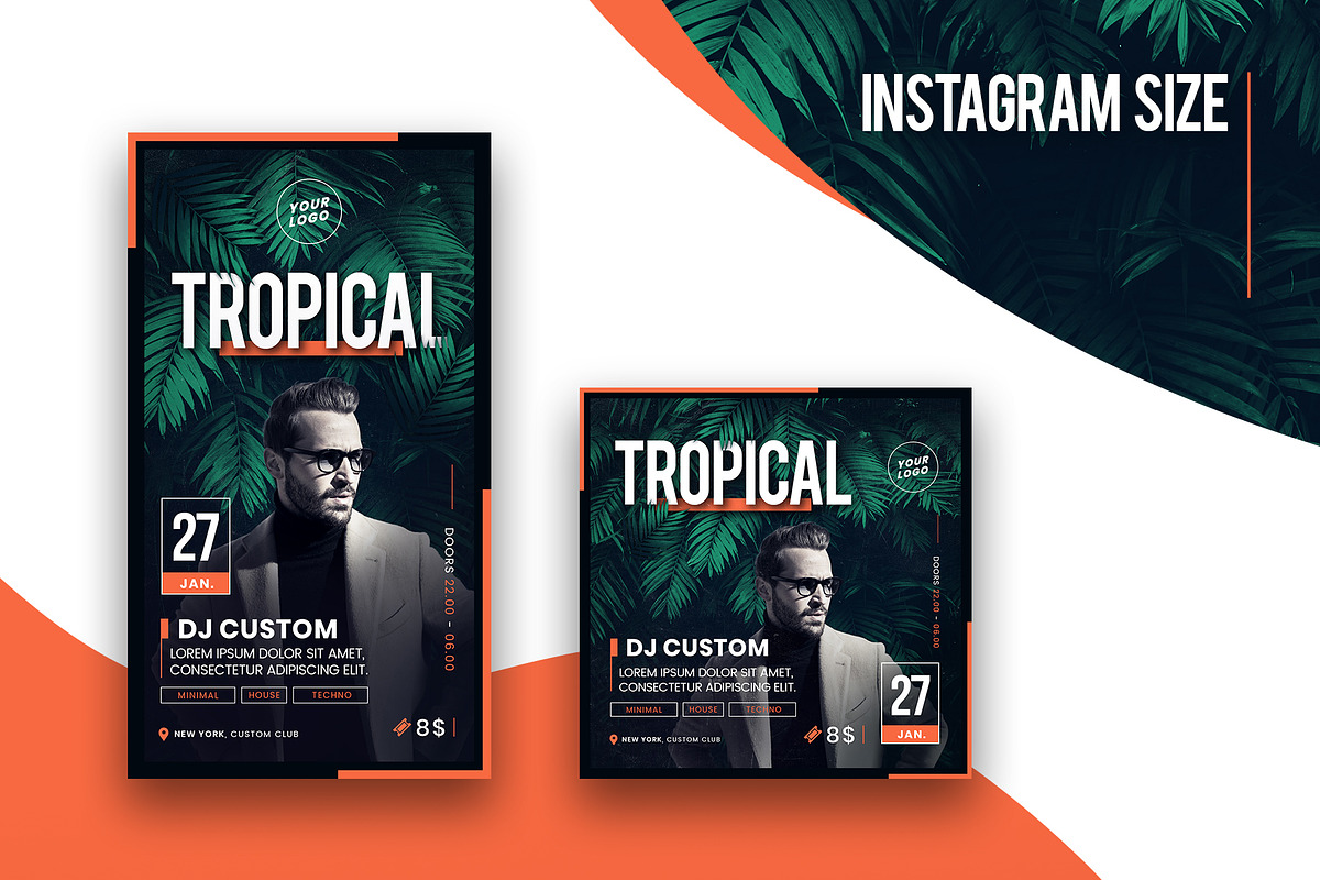 Tropical Party Flyer Template, a Flyer Template by Grand Design (Photo 4 of 4)
