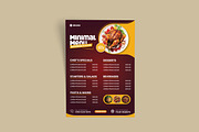 Creative Food Menu Flyer Template, a Flyer Template by vectorlnk (Thumbnail 2 of 4)
