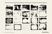 Gritty Texture Brushes for Photoshop, a Brush Add-On by Komet & Flicker (Thumbnail 13 of 14)