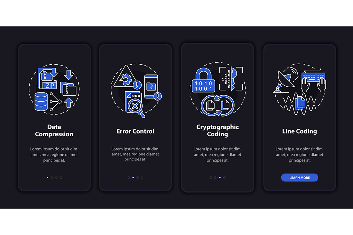 Types of coding night mode template, a Templates & Theme by IMG Visuals
