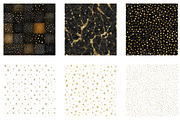 Black Gold Glitter Digital Paper, a Pattern Graphic by CreationArt (Thumbnail 5 of 5)