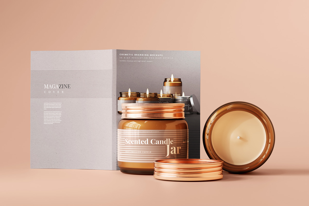 Amber Glass Candle Mockup Bundle, a Packaging Mockup by pmvch (Photo 52 of 135)