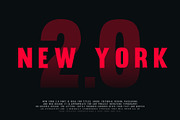 New York 2.0 - Sans Serif Typeface, a Sans Serif Font by AN Productions (Thumbnail 8 of 9)