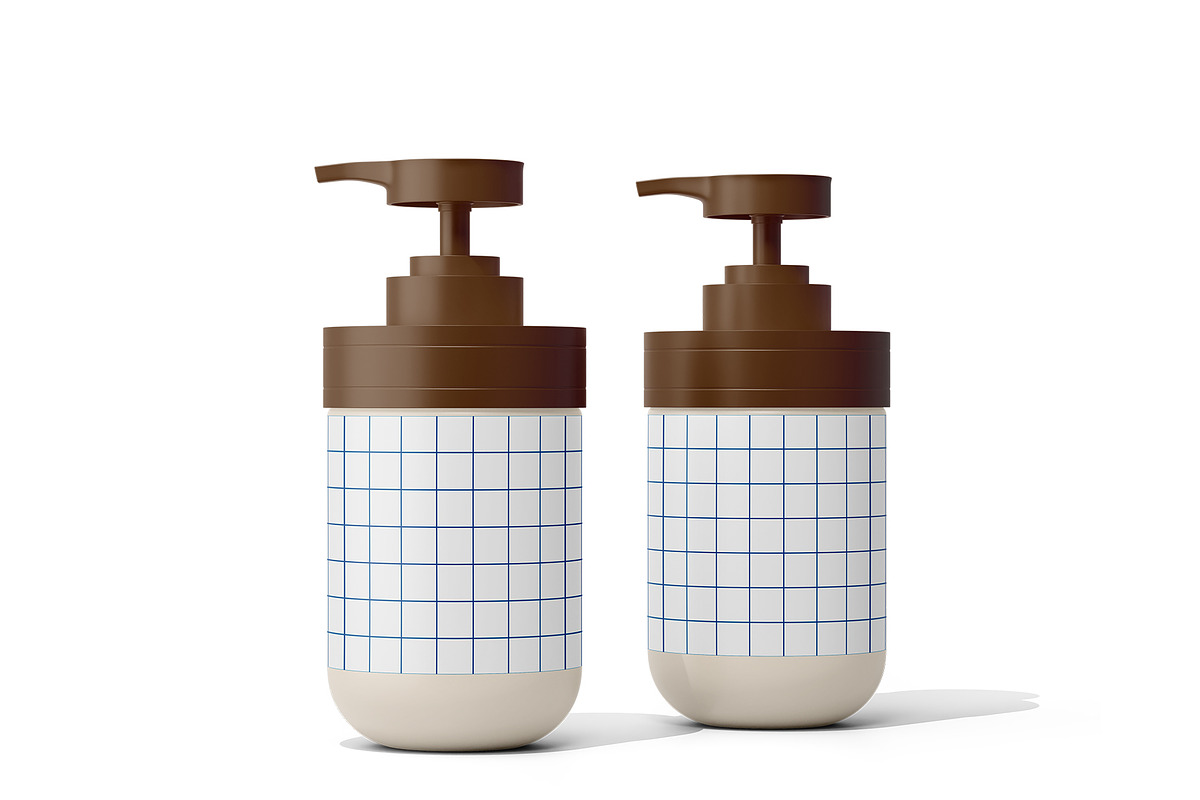 Pump Bottle Mockup, a Cups & Container Mockup by Akebareee (Photo 3 of 3)