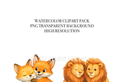 27 Animal Couple Clipart, an Animal Illustration by Pati Charm Studio (Thumbnail 5 of 8)