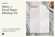 Menu & Food Paper Mockup #2, a Packaging Mockup by mockstar (Thumbnail 1 of 6)