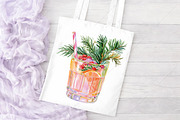 Watercolor Christmas Drink Clipart, a Seasonal Illustration by Canvas Craft (Thumbnail 8 of 10)