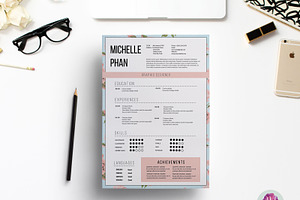 Elegant CV template, a Resume Template by Chic templates