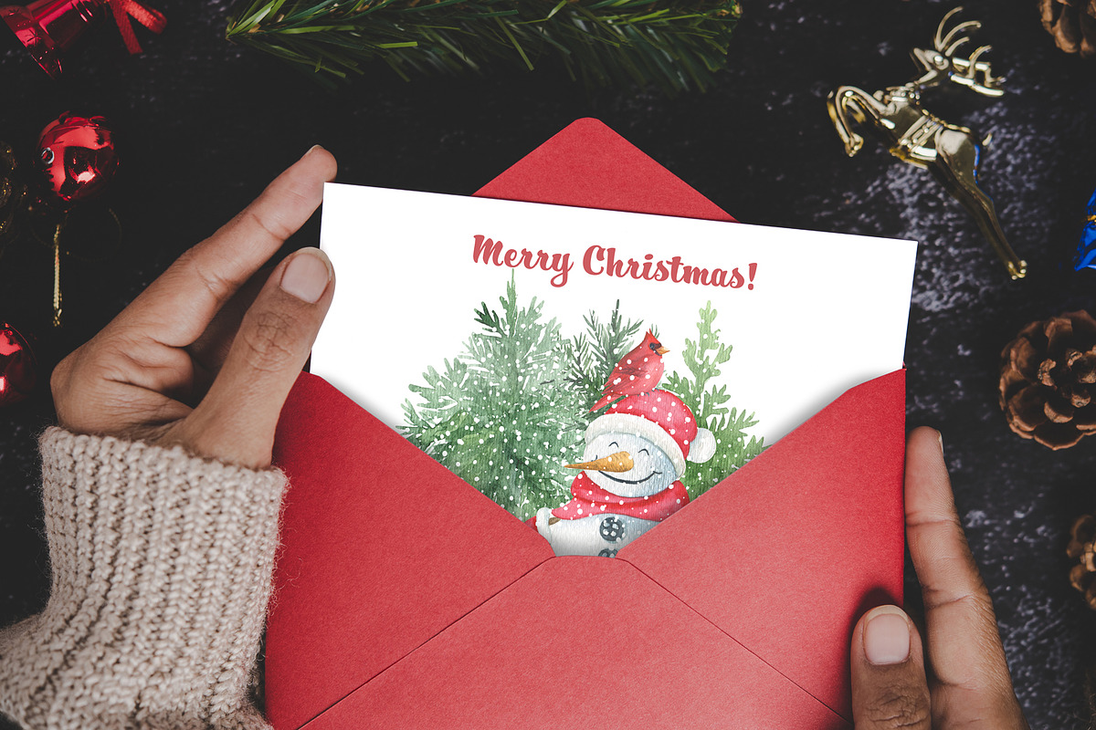 Christmas. Watercolor collection, a Decorative Illustration by JuliaBadeeva (Photo 3 of 9)