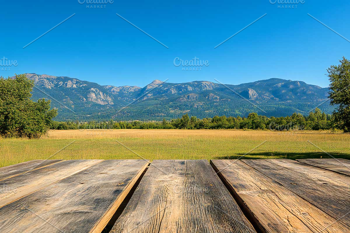 Wooden Planks Table Front View, a Background Photo by VetalStock (Photo 2 of 3)