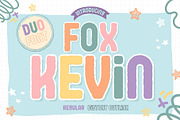 Fox Kevin Duo Fonts, a Handwritten Font by Fox7 By Rattana (Thumbnail 1 of 10)