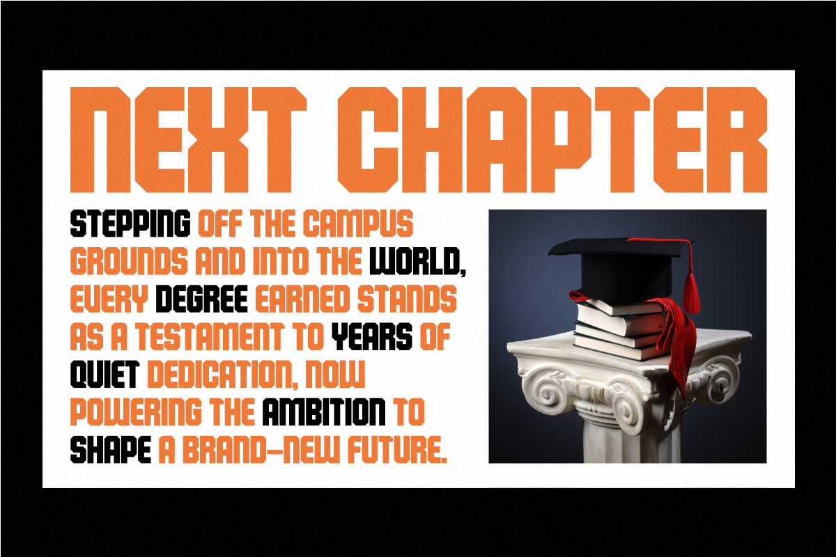 Seniors - College Athletic Sans, a Sans Serif Font by Pian45 Studio (Photo 6 of 8)