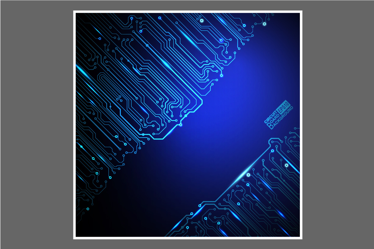 -50% Circuit boards backgrounds set, a Background Graphic by frost_newt (Photo 3 of 11)