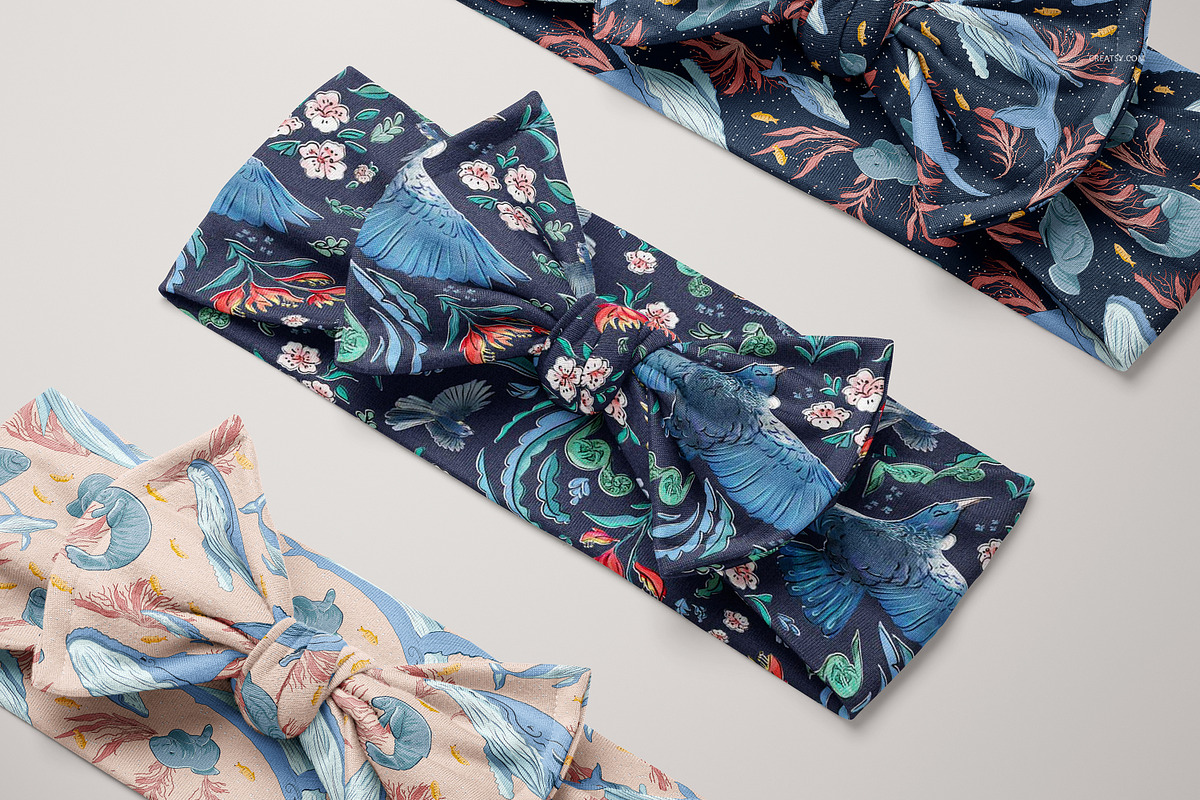 Kids Bow Style Headband Mockup Set, a Merchandise Mockup by creatsy5 (Photo 9 of 13)
