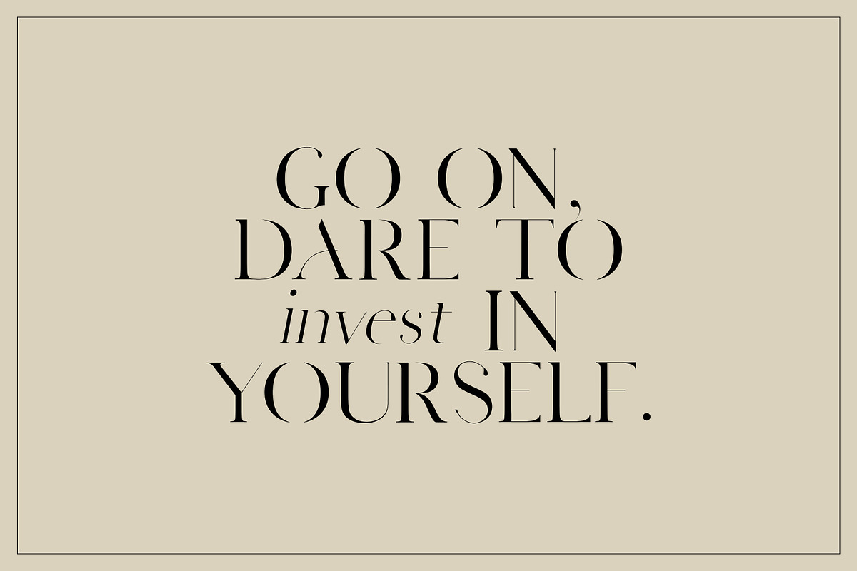 Adore Modern Serif Font, a Serif Font by elvinova (Photo 7 of 10)