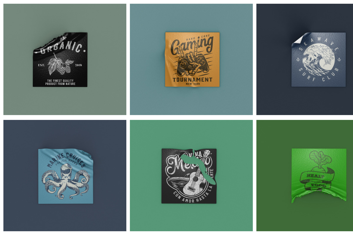 Peeled Sticker Mockup Vol 2, a Product Mockup by Graphicboom (Photo 6 of 7)
