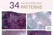 Galaxy Star Moon Patterns, a Pattern Graphic by Coral Antler (Thumbnail 4 of 4)