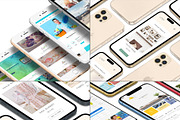 3D iPhone Presentation Mock-Up Bun 5, an iPhone Mockup by Graphicsworld125 (Thumbnail 1 of 14)