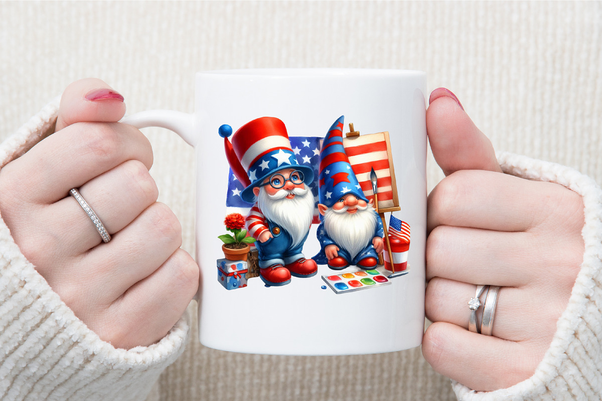 Patriotic Gnome Clipart - Patriotic, an Illustration by Sublimation Artist (Photo 5 of 6)