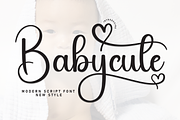 Babycute | Script Font, a Handwritten Font by Scratchones (Thumbnail 1 of 9)