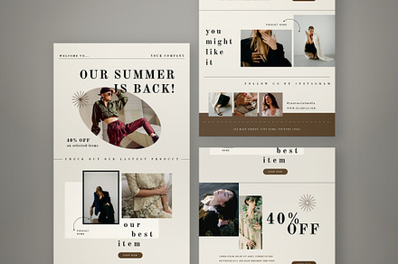 Modern Email News Letter, an Email Template by graphicook