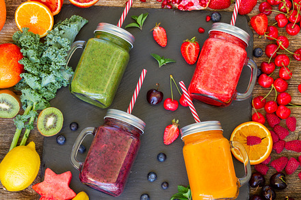 Fresh smoothy drink with igredients containing smoothie, smoothies, and food, a Food & Drink Photo by Neirfy