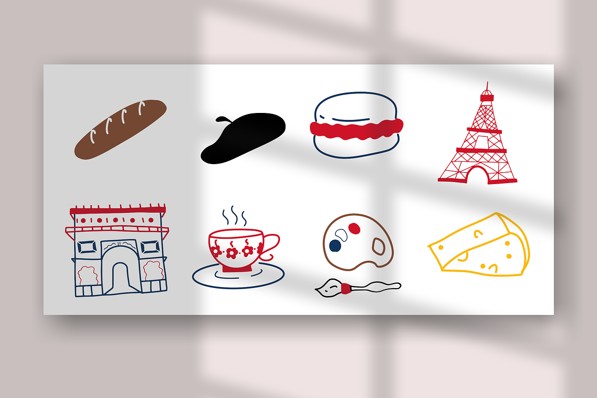 32+ France Illustration Set, an Object Illustration by The Journey Atelier (Photo 8 of 10)