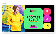 Podcast Event Web Banner Ads, an UI Kit Template by CreativeShaper (Thumbnail 2 of 4)