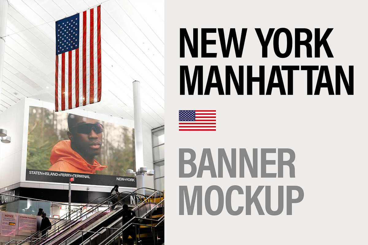 Banner Mockup in New York City, an Advertising Mockup by Brandacle Mockups (Photo 6 of 8)