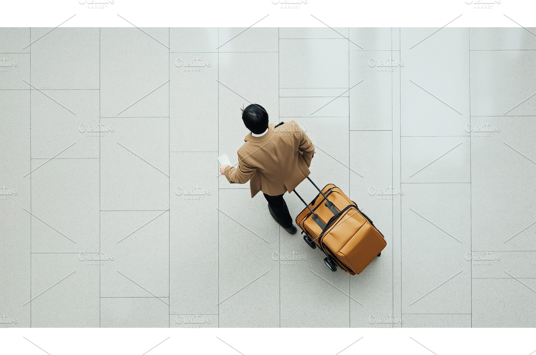 An Asian businessman with a suitcase, a Person Photo by Sergey Kotenev