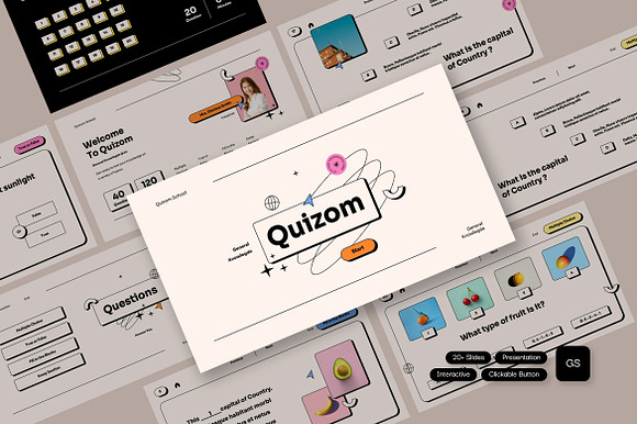Quizom - Quiz Presentation Slides preview 4