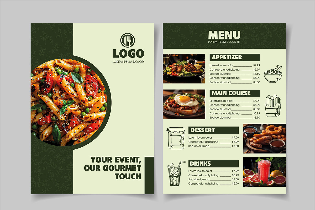 Gourmet Event Menu