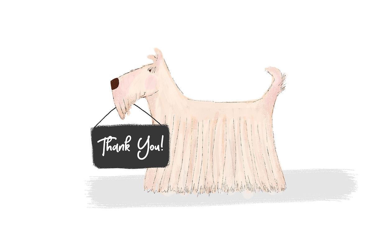 Pups Dog Breeds Clipart Bundle, a Decorative Illustration by Bridgett Stahlman Design (Photo 6 of 6)
