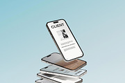 Carly iPhone Mockup Collection, an iPhone Mockup by Mockup Line (Thumbnail 5 of 9)