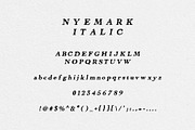 Nyemark - Serif Typeface, a Serif Font by Illousa (Thumbnail 3 of 7)